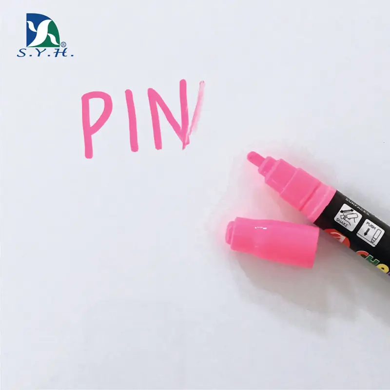 SY-135C Marqueur de Craie Liquide | Couleur Vive, Effaçable Facilement pour Tableau Blanc & Tableau Noir