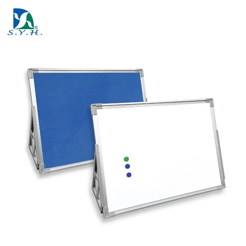 Dual-Sided Desktop Teaching Board with Whiteboard and Felt Surface | Interactive Learning