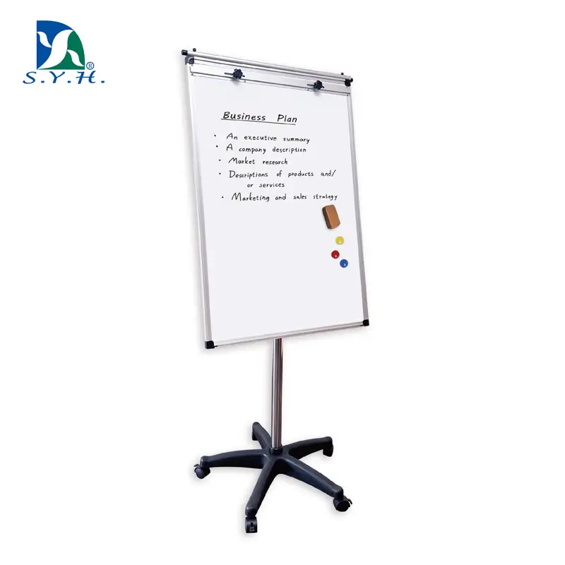 Soporte de papelógrafo magnético portátil para oficina