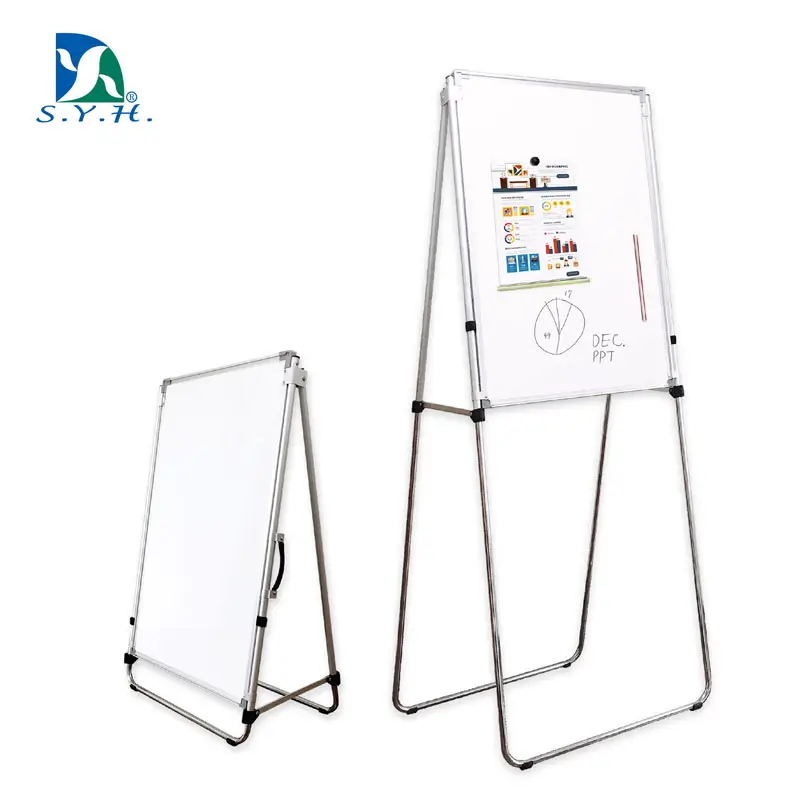 Tableau blanc magnétique portable avec poignée de transport