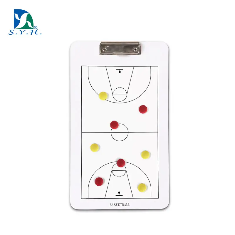 Portable Magnetic Tactic Clipboard with Writing Surface and Paper Clip