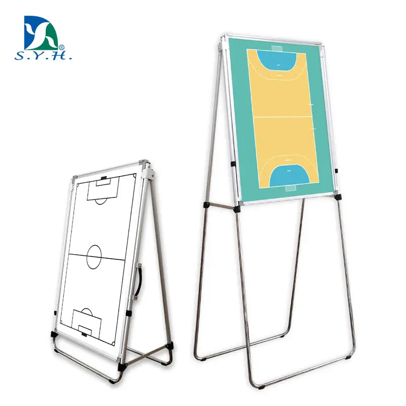 Double-Sided Magnetic Tactic Board with Foldable Aluminum Stand