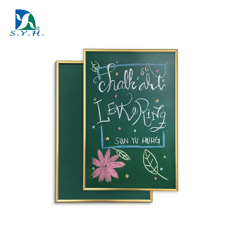 Color Aluminum Frame Magnetic Green Chalkboard