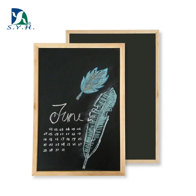 Magnetic Wood Framed Chalkboard