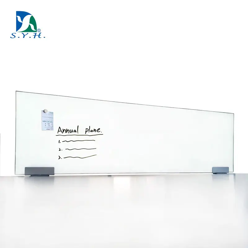 Magnetic Dry Erase Glass Desk Partition
