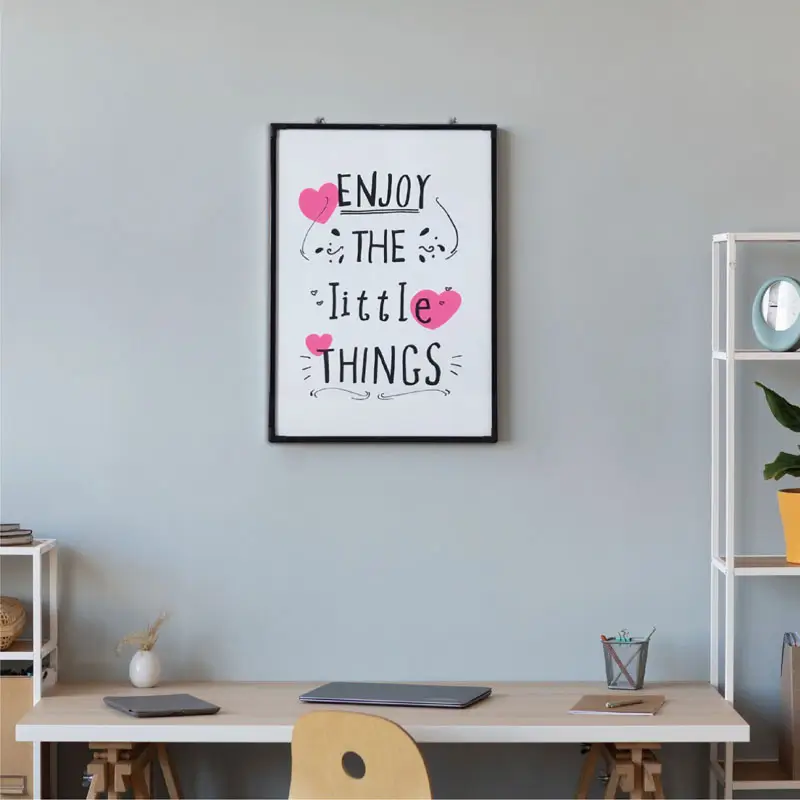 Magnetic Whiteboard with Colored Aluminum Frame